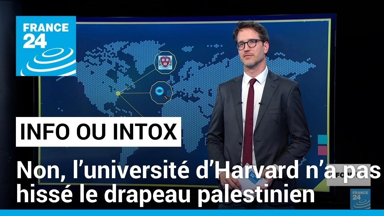 Non, l’université d’Harvard n’a pas hissé le drapeau palestinien • FRANCE 24