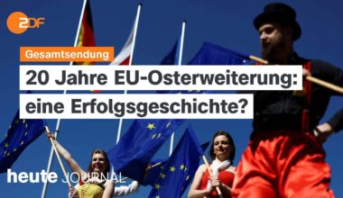 heute journal vom 1.5.24 EU-Osterweiterung, Proteste Georgien, Bemühungen Gaza-Waffenruhe (english)