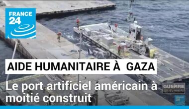 Guerre à Gaza : le port artificiel américain pour l'aide humanitaire à moitié construit