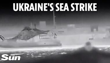 Moment kamikaze drone blows up Putin speedboat - hours after Zelensky confirmed hit on Russian jet