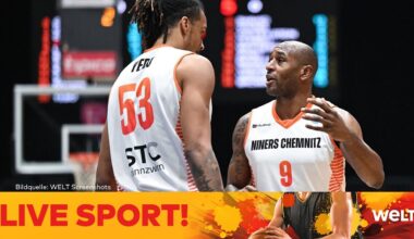 LIVE-SPORT: Basketball-Bundesliga – Niners Chemnitz gegen Rasta Vechta | WELT LIVESTREAM