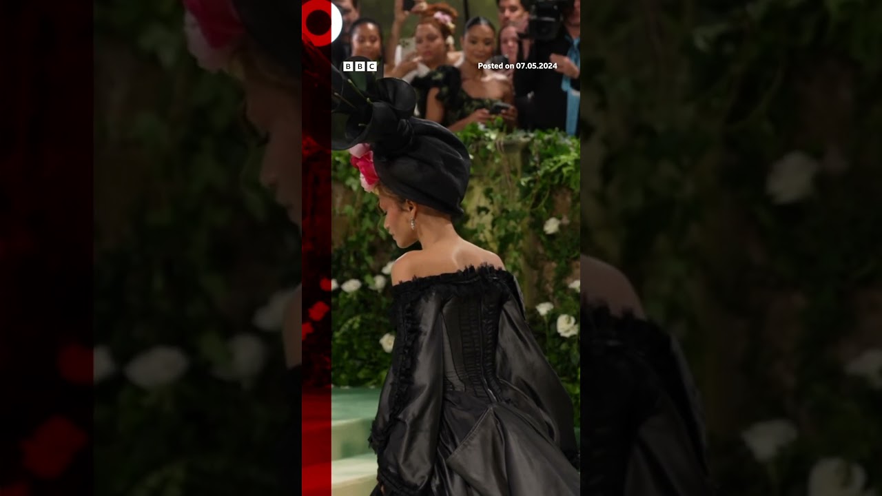 Zendaya wore two dresses by Galliano for the Met Gala. #Zendaya #MetGala2024 #Shorts #BBCNews