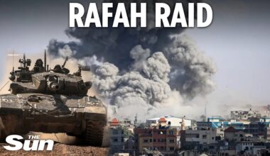 Moment Israeli tanks storm into Rafah and crush 'I love Gaza' sign in fight to ‘eliminate Hamas’