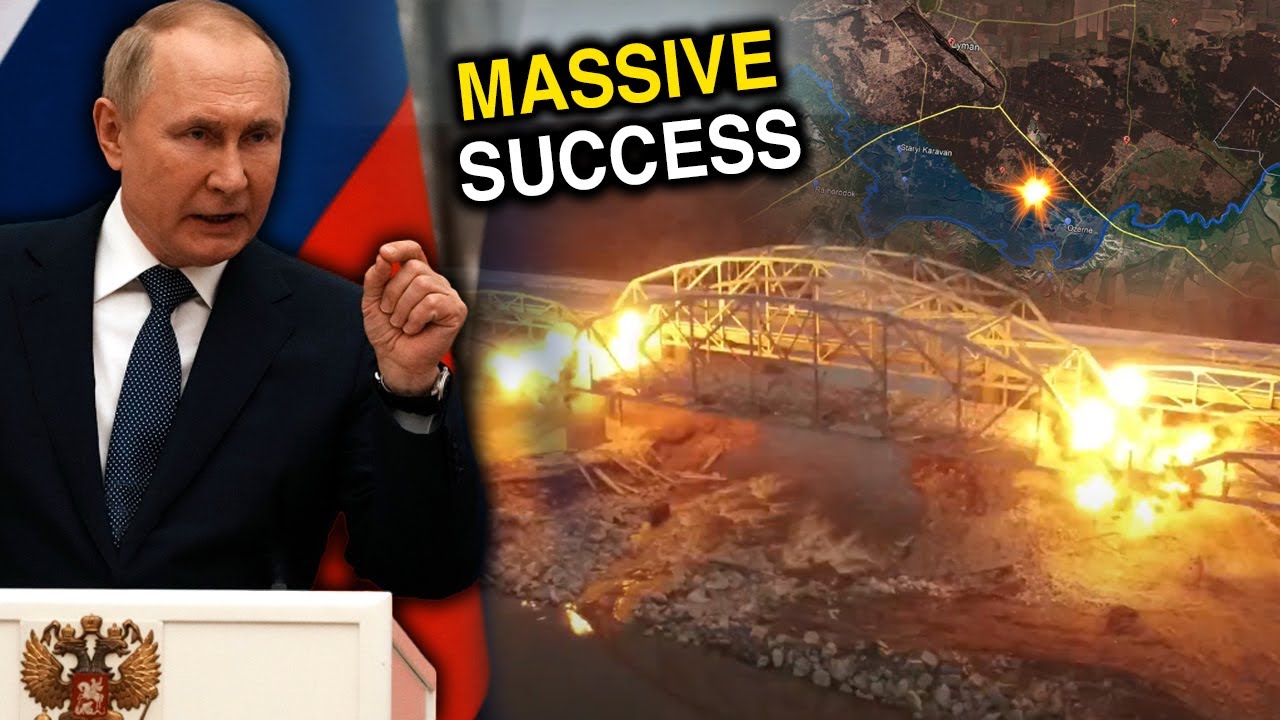 BREAKING NEWS! Ukraine's famous battalion has hit Russian bridge with a magnificent ambush!