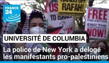 La police de New York a délogé les manifestants pro-palestiniens de l'université Columbia