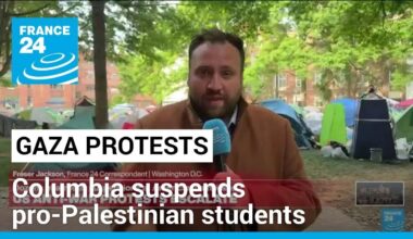 Columbia suspends students after call to end Gaza camp unheeded • FRANCE 24 English