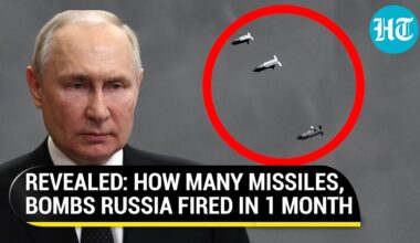 Putin's Weapon Supply Limitless? Ukraine Reveals How Many Drones, Missiles Russia Used In Just April