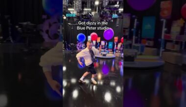 Olly Alexander gets dizzy in the #BluePeter studio 😵‍💫