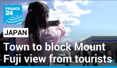 Japan town begins blocking Mount Fuji view from tourists • FRANCE 24 English