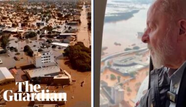 Brazil floods: Lula flies over Rio Grande do Sul as army races to rescue stranded families