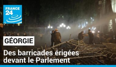 Géorgie : après une intervention musclée de la police, les manifestants érigent des barricades