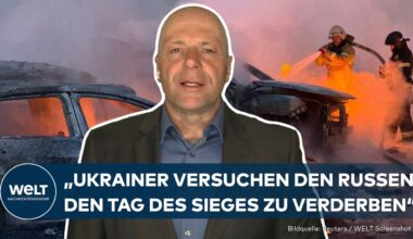 PUTINS KRIEG: Ukrainischer Luftangriff auf die russische Grenzstadt Belgorod zum "Tag des Sieges"