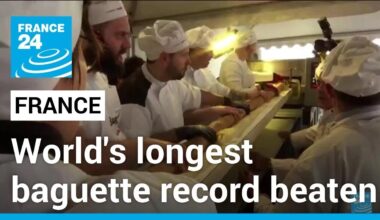 French bakers beat Guinness record for world's longest baguette • FRANCE 24 English