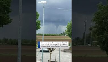 Tornado spotted in Italy