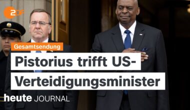 heute journal vom 09.05.2024 Pistorius in Washington, Biden zu Waffenlieferungen, Karlspreis-Vergabe