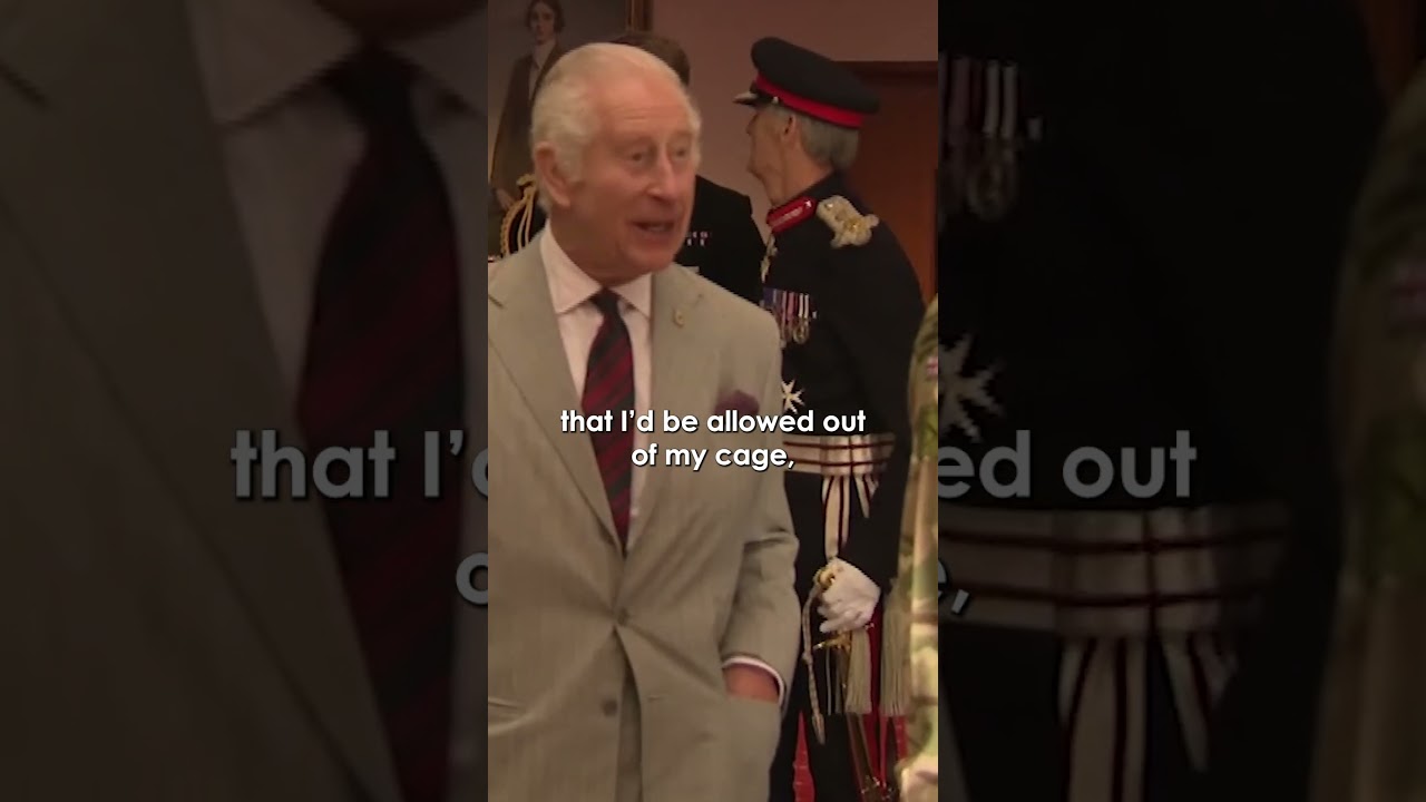 ‘You Can Always Blame me!’ King Escapes His ‘Cage’ to Visit the Army