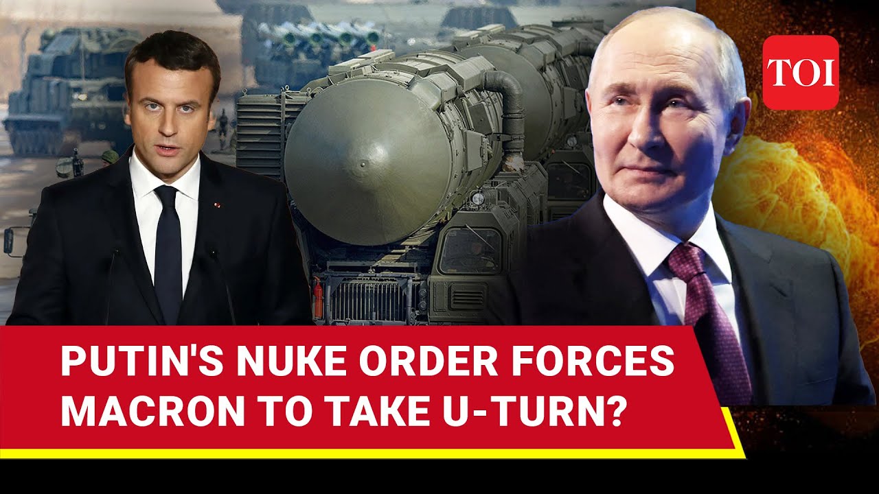 'Spooked' Macron Says 'Not At War With Russia'; Big Statement After Putin's Nuke Drill Order