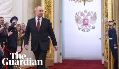 Putin begins fifth term as Russian president after inauguration ceremony