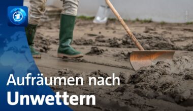 Starkregen über Deutschland