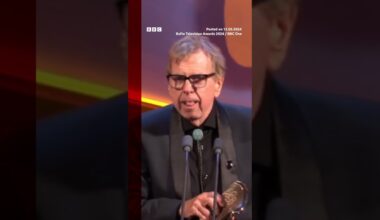 Timothy Spall won a TV Bafta for his role in The Sixth Commandment. #TimothySpall #Baftas #BBCNews