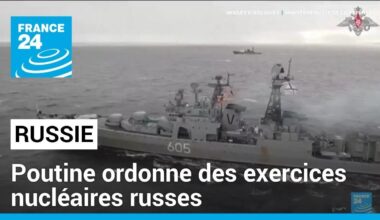 "Menaces" occidentales : Poutine ordonne des exercices nucléaires russes • FRANCE 24