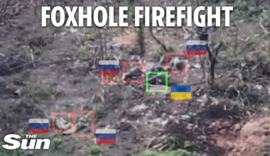 Watch heart-pounding moment Ukrainian hero holds off FOUR Russians completely surrounding his bunker