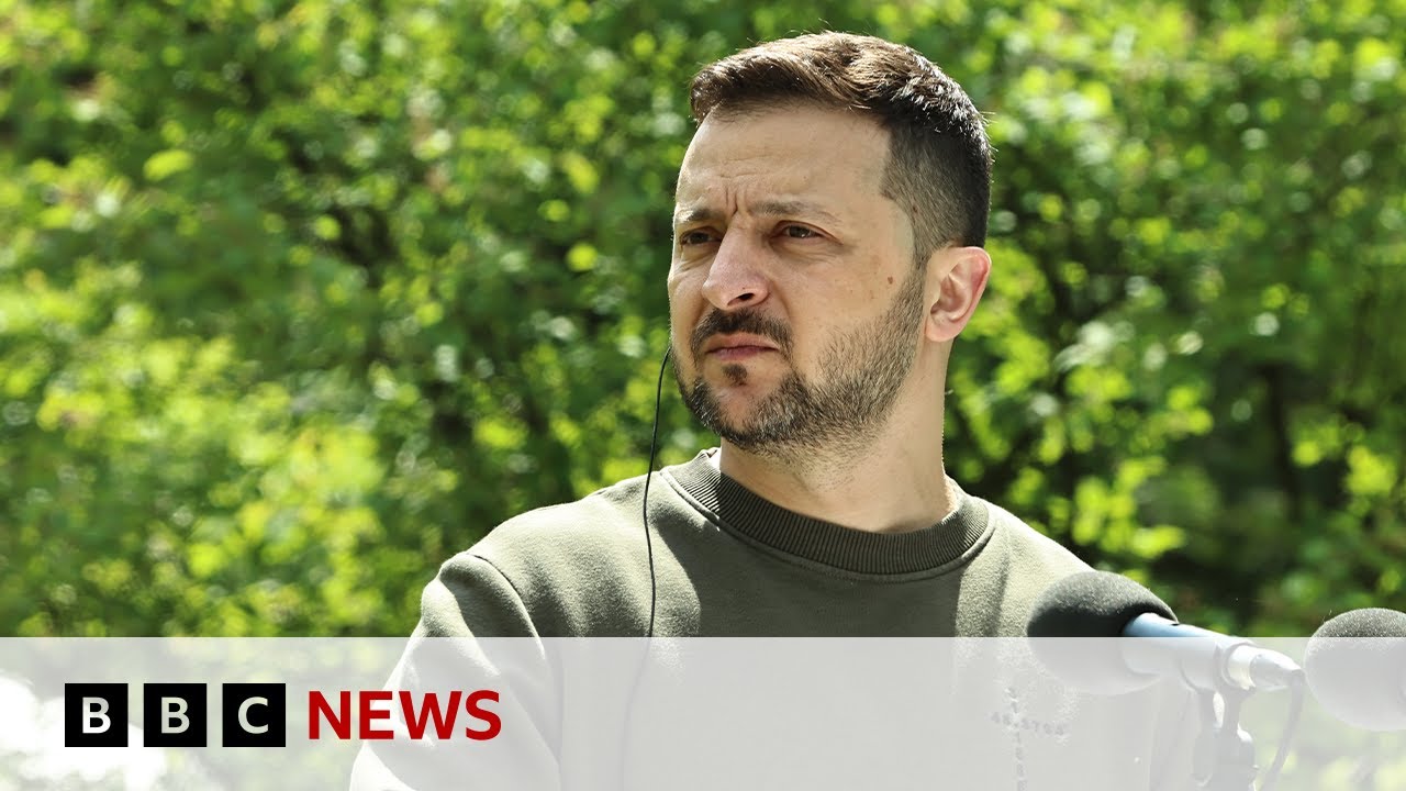 Ukraine's President Zelensky cancels foreign trips as Russia advances in Kharkiv region | BBC News