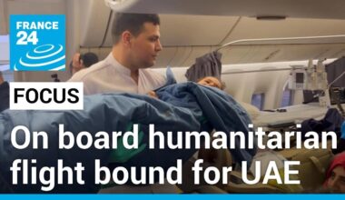 On board a humanitarian flight: Injured Gazan children flown to UAE for treatment • FRANCE 24