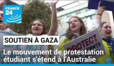 Soutien à Gaza : le mouvement de protestation étudiant s'étend à l'Australie • FRANCE 24