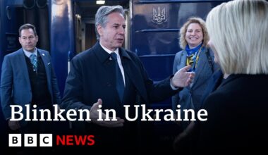 Antony Blinken arrives in Ukraine as Russian offensive mounts | BBC News