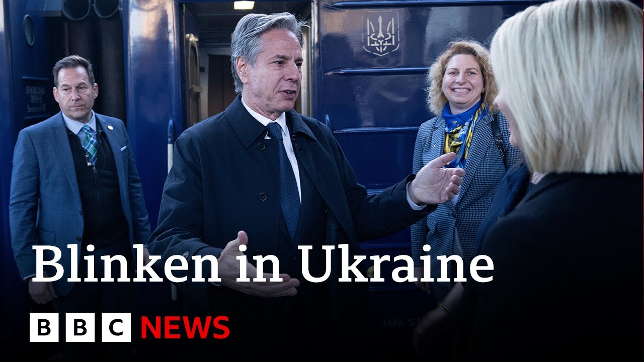 Antony Blinken arrives in Ukraine as Russian offensive mounts | BBC News