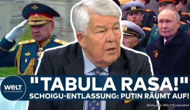 UKRAINE-KRIEG: Putin entlässt Verteidigungsminister! "Nichts Verwerfliches!" Aufräumen im Kreml