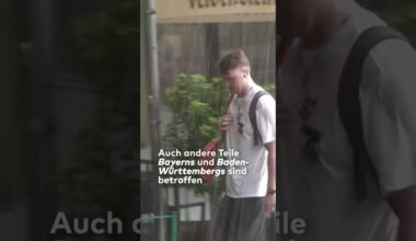 DEUTSCHLAND: Extrem-Unwetter! Heftige Szenen im Süden von Deutschland I WELT #shorts