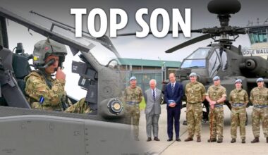 Prince William flies Apache gunship after King Charles makes him chief of Harry's old Army unit