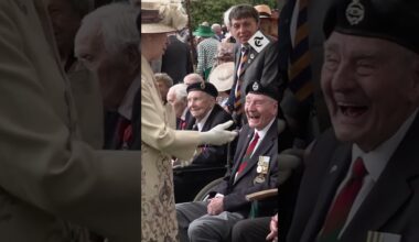 Princess Anne meets veterans at annual Buckingham Palace garden party