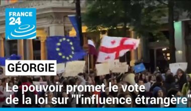 Géorgie : le pouvoir promet le vote de la loi sur "l'influence étrangère" • FRANCE 24