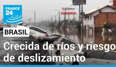 Brasil: Río Grande do Sul sigue en alerta por crecida de ríos y riesgo de deslizamientos