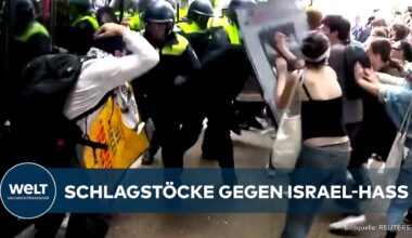 AMSTERDAM: Schlagstöcke gegen Studenten! Polizei räumt anti-israelische Universitätsbesetzung