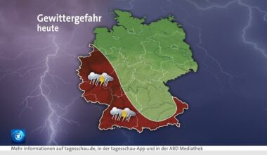 Gewitter: Warnung vor Unwetter im Südwesten | 13.5.2024