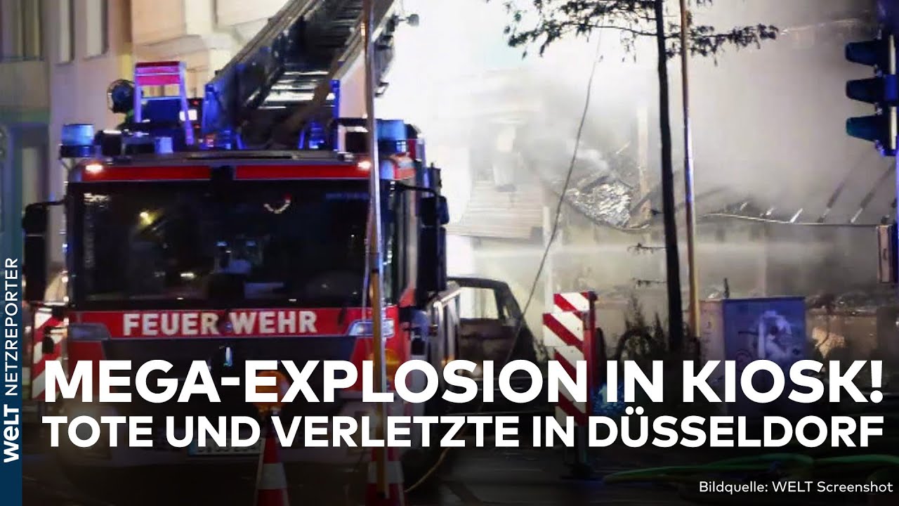 DÜSSELDORF: Heftige Explosion im Kiosk! Tote und Verletzte nach Unglück im Wohnhaus