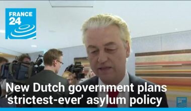 "Strictest-ever" asylum policy proposed by new Dutch coalition, six months after Wilders victory