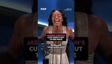 Supporting Actress winner Jasmine Jobson is the best auntie ever 💓  - BBC