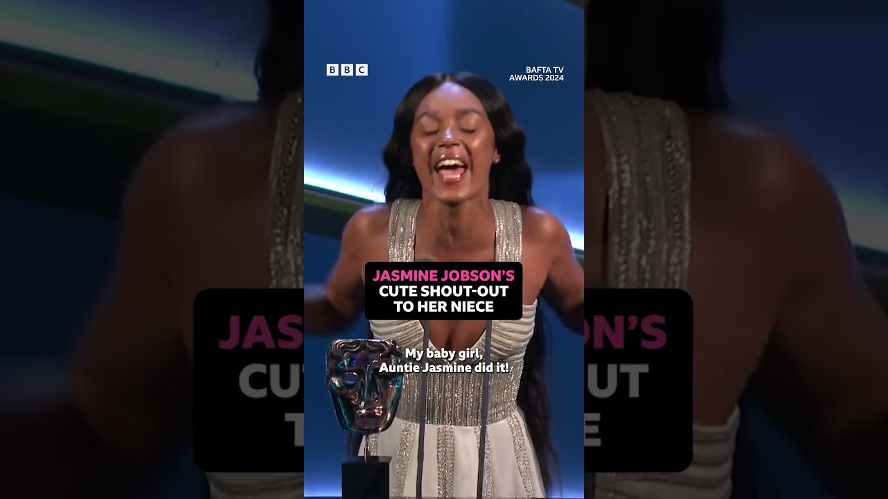 Supporting Actress winner Jasmine Jobson is the best auntie ever 💓  - BBC