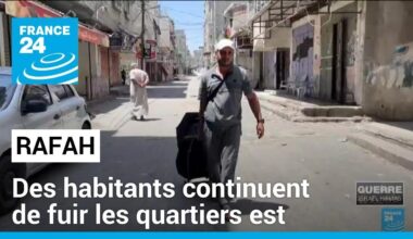 Gaza : des habitants de Rafah continuent de fuir les quartiers est • FRANCE 24