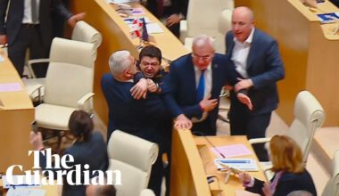 Brawl breaks out in Georgia's parliament as legislators vote on 'foreign agents' bill