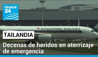 Avión de Singapore Airlines aterriza de emergencia por pérdida de altura y turbulencia