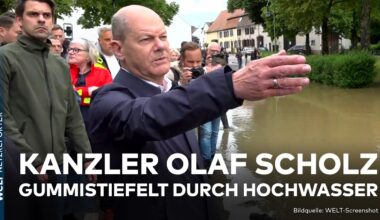 SAARLAND-FLUTWELLE: Kanzler Olaf Scholz macht sich ein Bild in den Hochwasser-Gebieten | WELT News