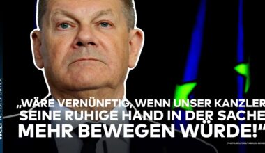 DEUTSCHLAND: "Wäre vernünftig, wenn unser Kanzler seine ruhige Hand in der Sache mehr bewegen würde"