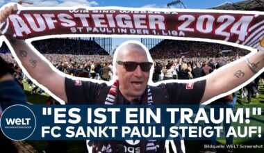 FUßBALL-BUNDESLIGA: Comeback der Kiez-Kicker! St. Pauli steigt auf! Hamburg wieder erstklassig!