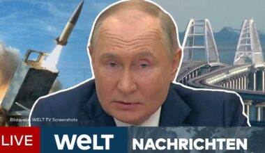 PUTINS KRIEG: ATACMS! Davor warnt Moskau die USA – Ukraine greift erneut Krim an | WELT Livestream